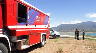 Dos muertos al estrellarse un helicóptero en Potrerillos