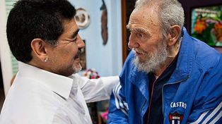 Después de apoyar a Maduro, Maradona visitó a su amigo Fidel en La Habana