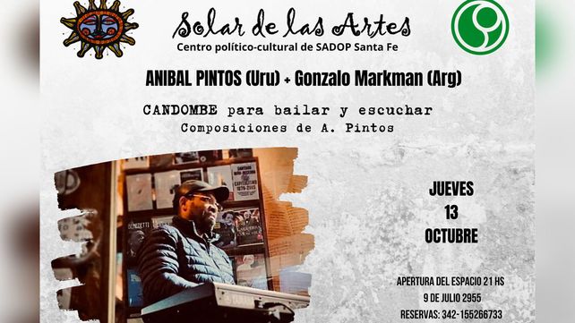 Aníbal Pintos en el Solar de las Artes