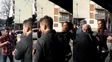 La secuencia. Paso a paso, el golpe que le dio Natacha Jaitt al periodista tras la conferencia.&nbsp;