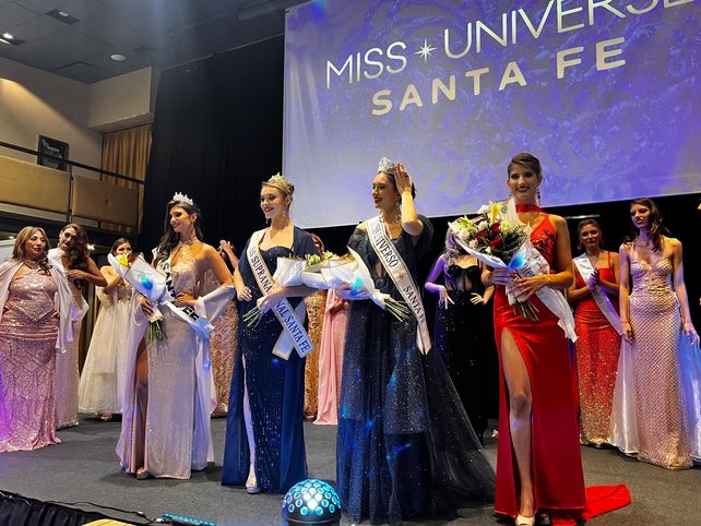 De izquierda a derecha: Julia Gil (Miss Cacao y Miss Fotogénica 2025); Nazarena Exner Panero (Miss Supranational 2025); Valentina Galizzi (Miss Universo Santa Fe 2025) y María Eugenia Brunelli (primer finalista Miss Universo Santa Fe 2025).