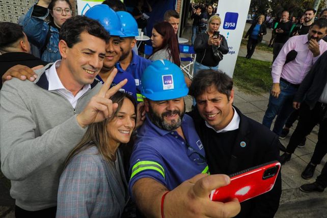 Wado De Pedro compartió un acto en Tres de Febrero con Axel Kicillof y la titular de Aysa y precandidata a intendenta de Tigre