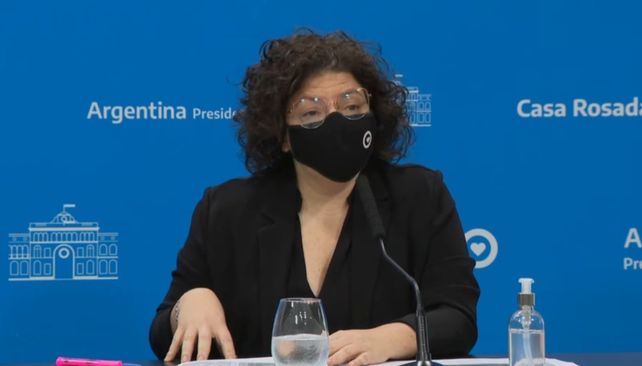 La ministra de Salud Carla Vizzotti hizo anuncios esta mañana sobre Sinopharm.&nbsp;