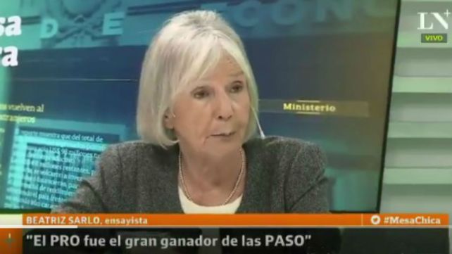 Sarlo afirmó que el PRO fue el ganador y que Cristina no liderará al peronismo