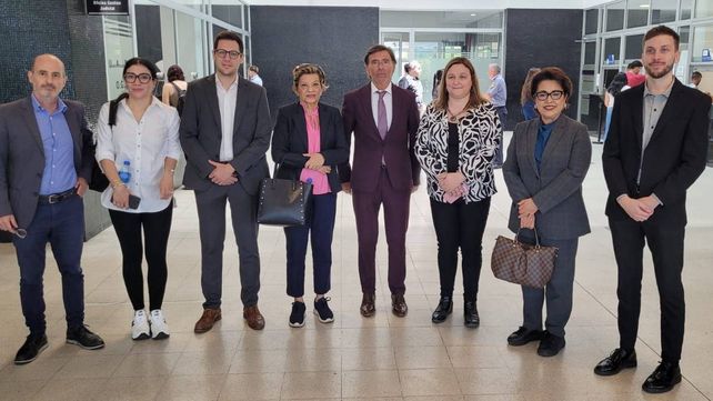 La Corte de Santa Fe recibió a la comitiva en el Centro de Justicia Penal de Rosario.