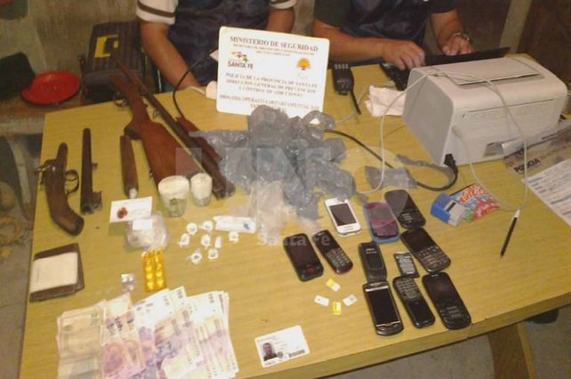 Secuestraron cocaína y marihuana en dos allanamientos ejecutados en San Cristóbal