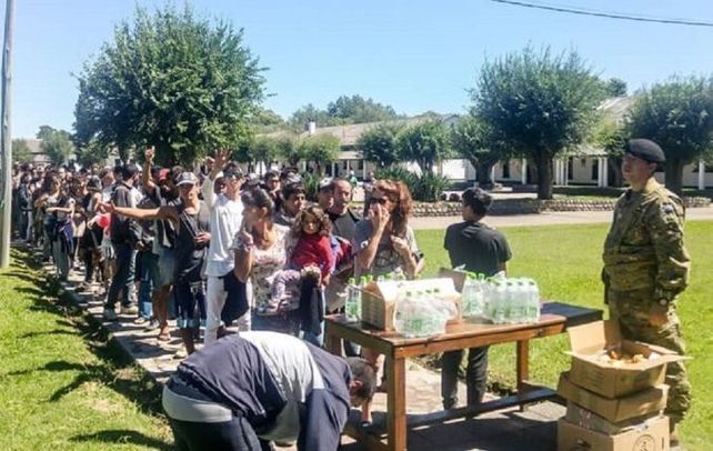 El Ejército asiste a a los fans del Indio varados en Olavarría