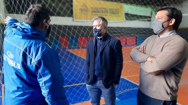 El concejal Rodrigo Alvizo y el Diputado Provincial Leandro Busatto&nbsp;