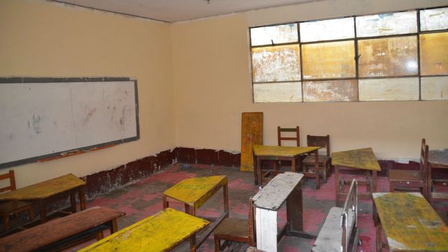 El aula de una unidad educativa de El Alto