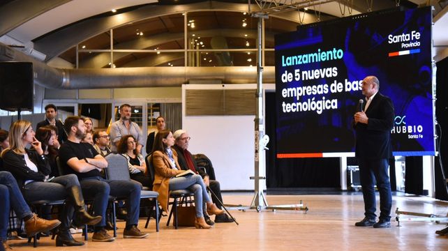 El jefe de la Casa Gris participó de la presentación de cinco nuevas firmas de base biotecnológica.