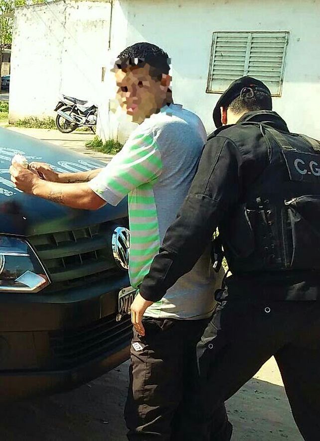 Detenido. Aprehendieron a un hombre identificado como M. A. C. de 35 años.