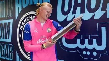 Haaland sumó cuatro récords Guinness y volvió a quedar en la historia