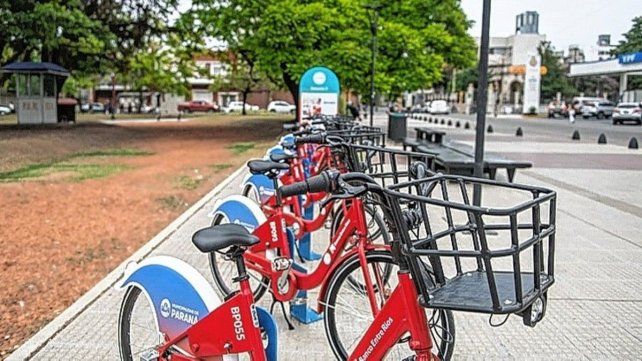 El servicio público de bicicleta será gratuito este semana en Paraná