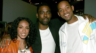 Jada Pinkett, Chris Rock y Will Smith previo a la pelea