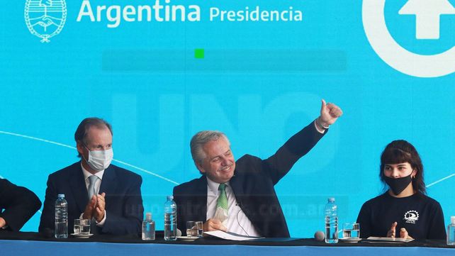 Postales de la tercera visita de Alberto Fernández a Paraná