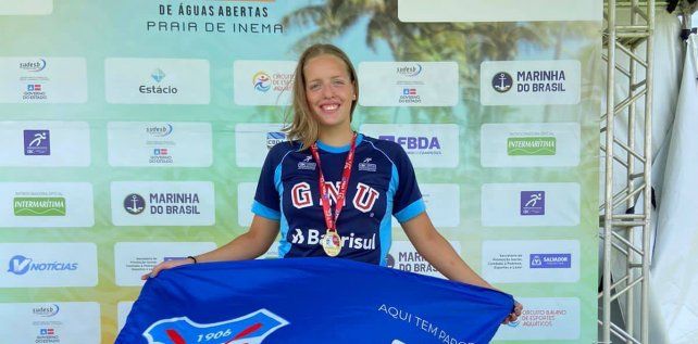 La santafesina Candela Giordanino competirá en 10 y 5km en aguas abiertas.