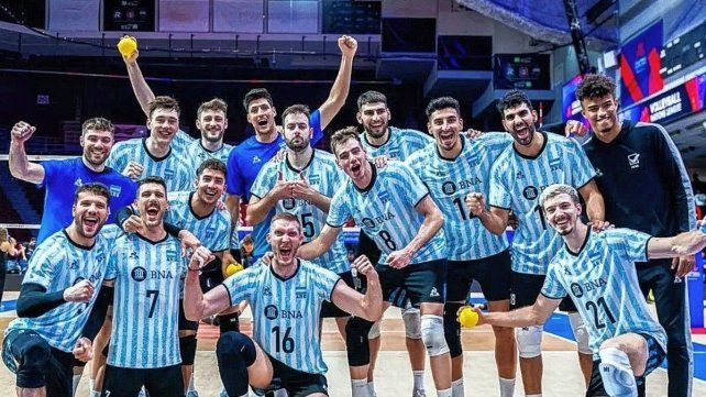 Gran triunfo consiguió Argentina sobre el local Canadá en la Nations League de vóleibol.