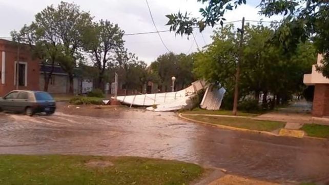 Los destrozos en la localidad El Trébol. (El Trébol Digital)