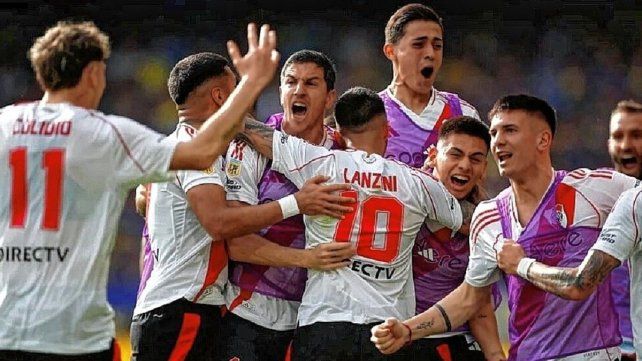 River festejó ante Boca en La Bombonera.