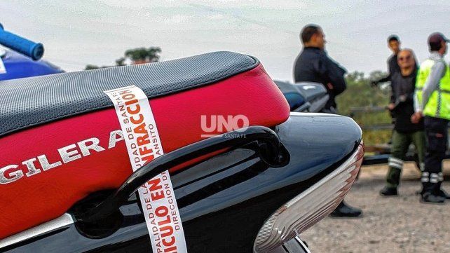 Otra vez se registró un gran número de motos retenidas en infracción durante operativos de control Otra vez se registró un gran número de motos retenidas en infracción durante operativos de control