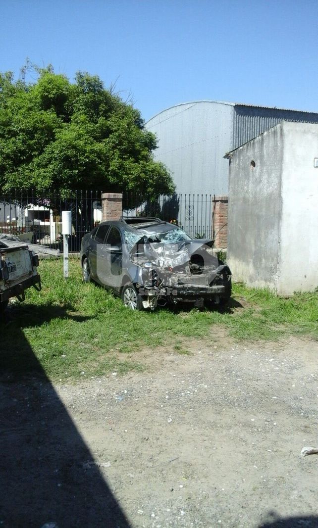 Este es el auto involucrado en el accidente.