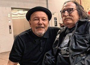 Charly García fue a ver a Rubén Blades a su show