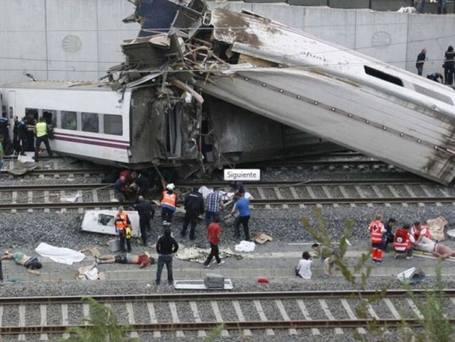 Hay una argentina entre los heridos del accidente ferroviario en España