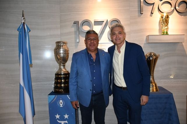 Tapia y Carloni. Chiqui habló de la gestión del vice canalla en el comité ejecutivo.
