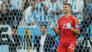Dibu Martínez fue una de las figuras de la selección en el Mundial Qatar 2022.