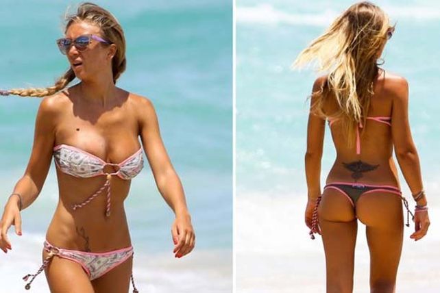 Laura Cremaschi, una diosa en las playas de Miami