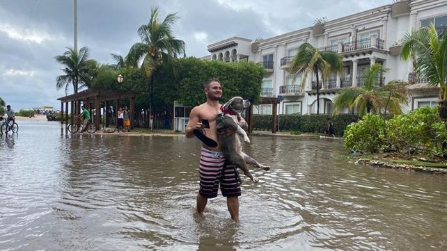 Impactantes imágenes del paso del huracán Delta por Cancún y Playa del Cármen