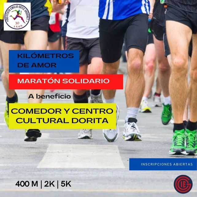 Maratón por la escuela y el comedor, con apoyo de famosos