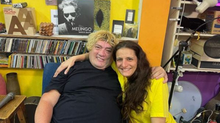 Pity Álvarez junto a Julieta Laso durante las grabaciones de Tangos Bajos.