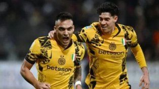 Lautaro Martínez tuvo su aporte goleador para el elenco de Milán.