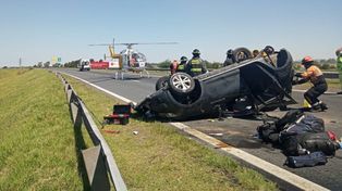 Un fallecido y un herido de gravedad en un choque en la autopista a Córdoba