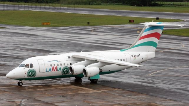 El avión siniestrado pertenece a la empresa Lamia.&nbsp;