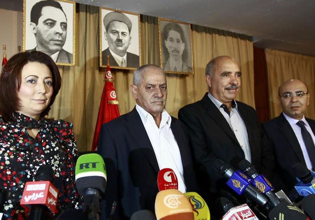 Cuarteto de Diálogo Nacional Tunecino. Foto:Reuters/ANIS MILI