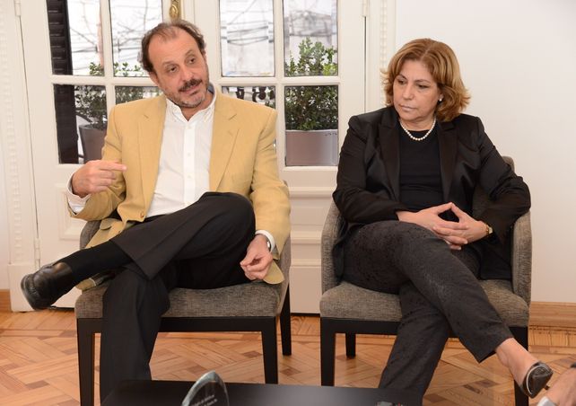 Referentes. Dardo Dorato (AMR) y Sandra Martorano (Colegio de Médicos).
