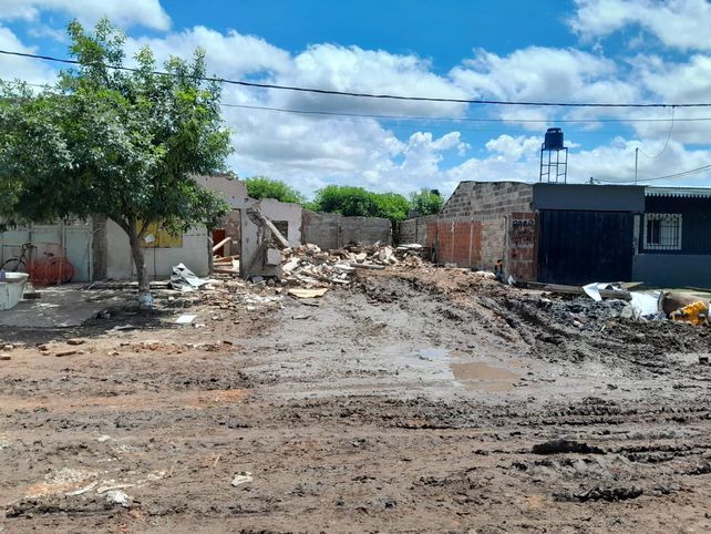 El lugar donde vivían varias familias en condiciones de hacinamiento