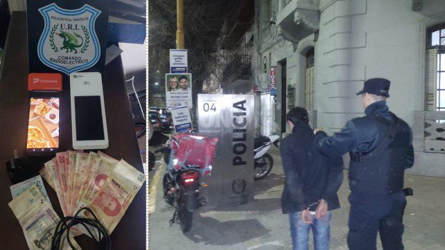 Rompió la vidriera de una rotisería, robó, pero lo atrapó la policía en su huida