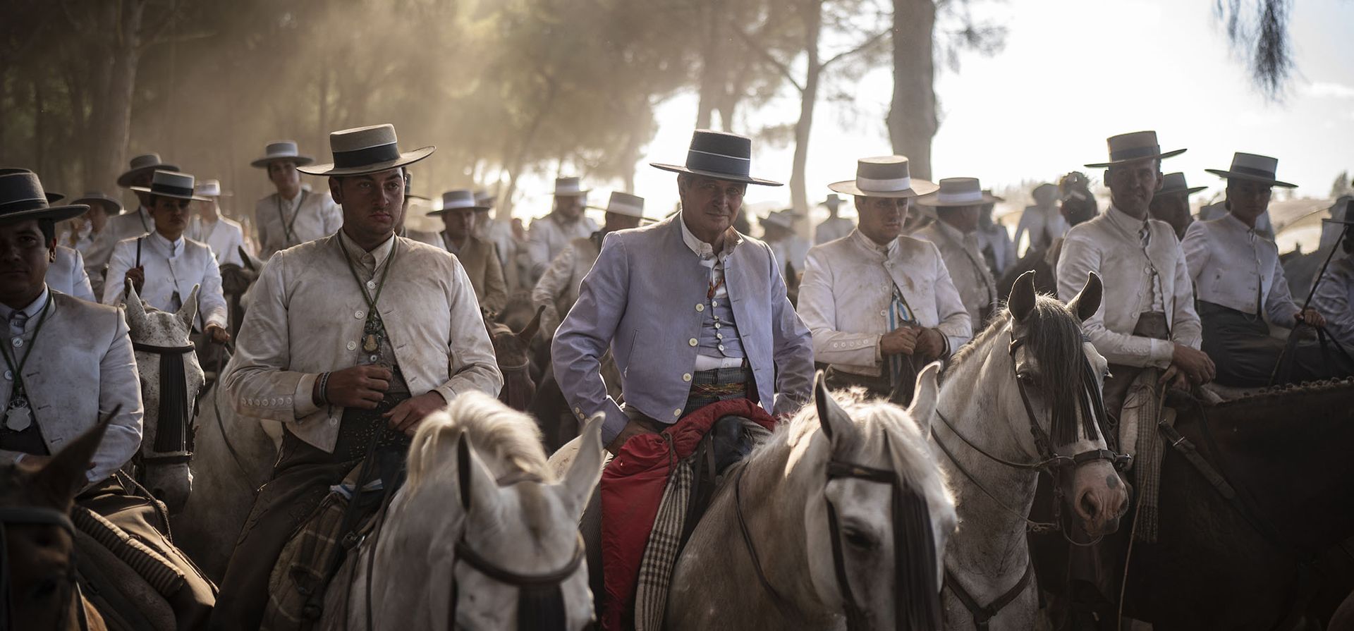 Los caballos, actores imprescindibles de la peregrinación anual.