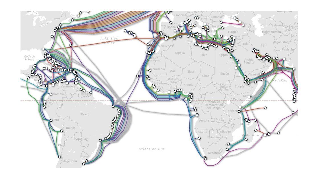 Así es la red de cables que atraviesan los océanos y que nos conecta a Así es la red de cables que atraviesan los océanos y que nos conecta a