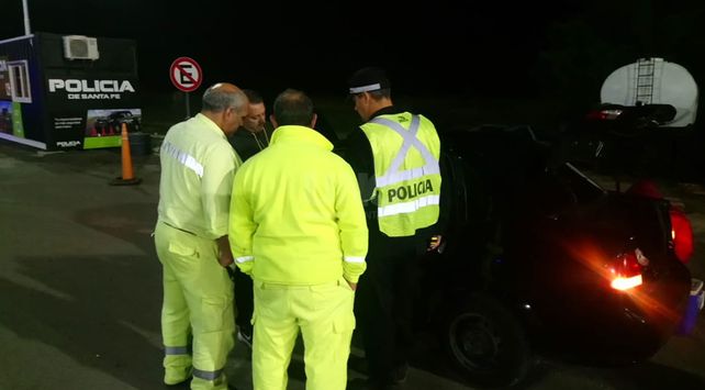 Los elementos hallados en el interior del vehículo.