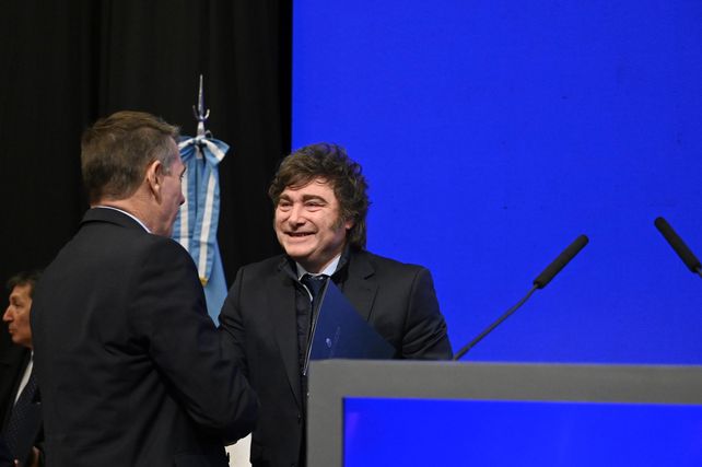 Pablo Bertolato y Javier Milei