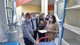 El gobernador Gustavo Bordet encabezó la actividad en Villa Urquiza.