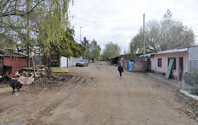 Callejón. El lugar donde el sábado mataron a tiros a Alejandro Coronel.
