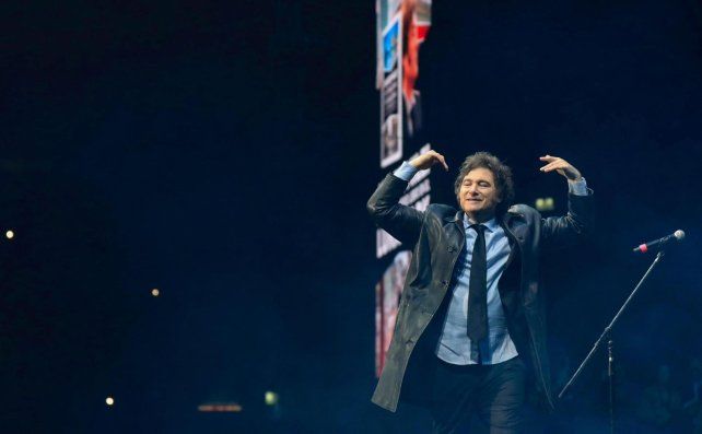 La presentación del libro de Javier Milei en el Luna Park