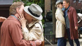 Meryl Streep y Martin Short son dos artistas muy queridos de Hollywood. Los vieron besándose en el set de grabación de “Only Murderers In The Building”.