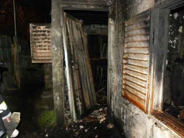 El cuerpo de un anciano fue hallado en un incendio
