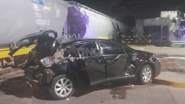 Así quedó el vehículo tras el siniestro